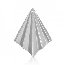 DQ Metal charm irregular rhombus 35x27mm Antique silver